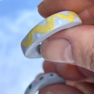 'Azure Drift' Ceramic Ring